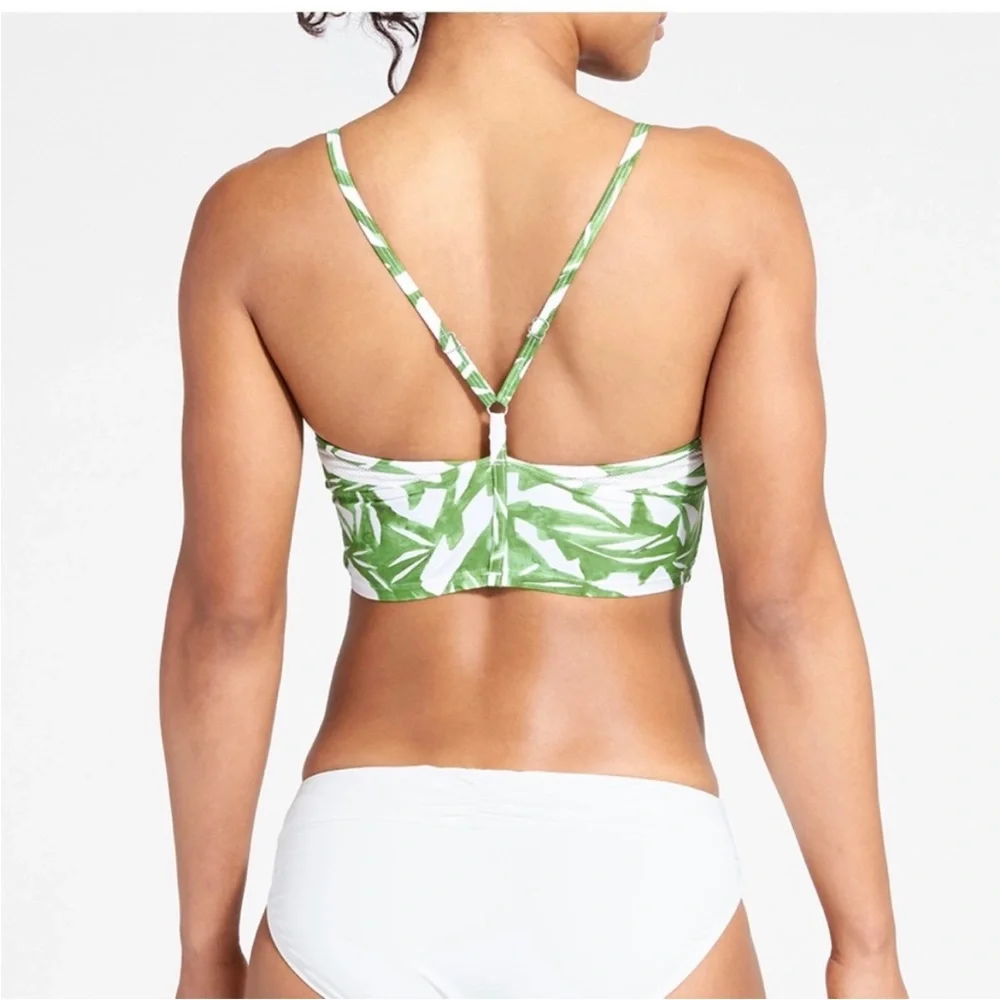 Athleta Leaf Rainforest Bralette Bikini Top with Mesh Details - Picture 2 of 10